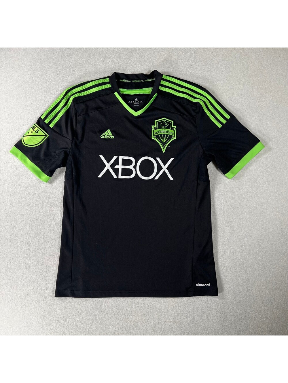 Adidas Seattle Sounders FC MLS Soccer Jersey Youth XL Black